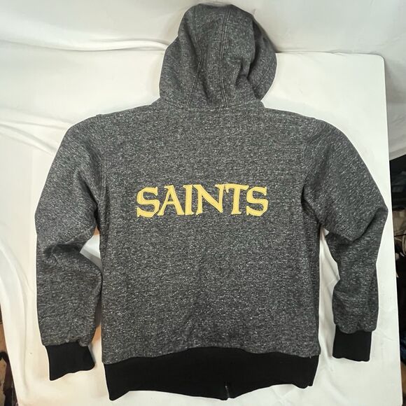 NFL Pro Line New Orleans Saints Football Hoodie Sherpa Sweatshirt Men's Medium - Picture 10 of 13